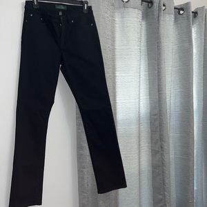Lauren Jeans Co Ralph Lauren Straight curvy  black jeans size 6